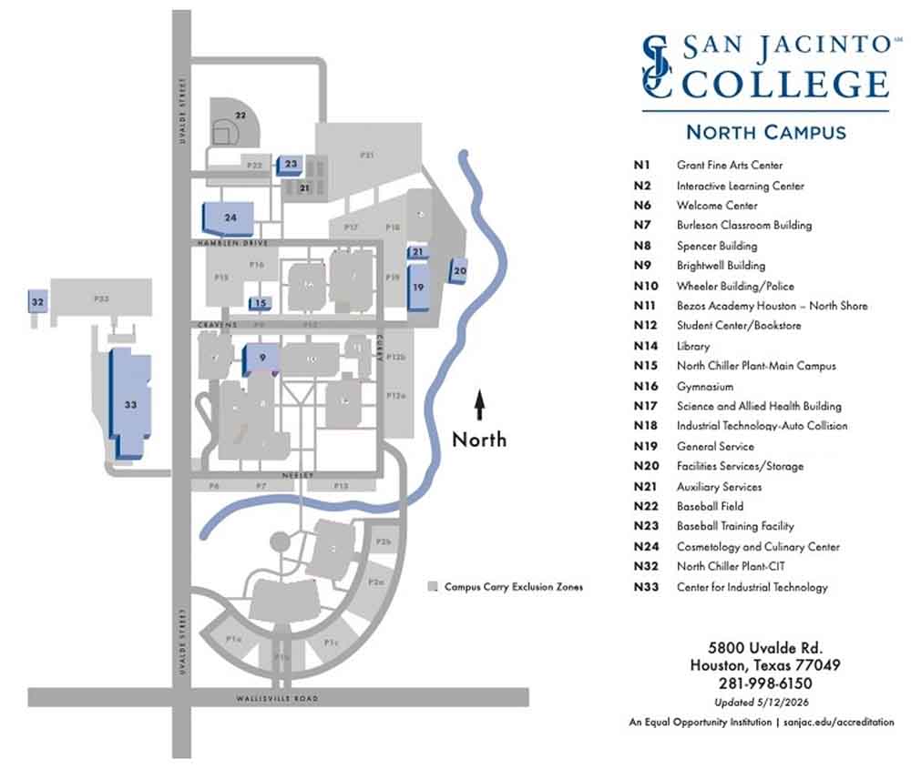 north campus exclusion zones