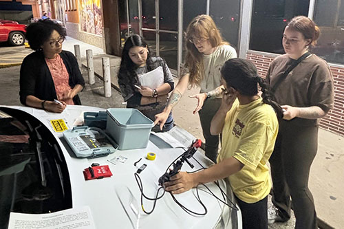 Project Gotham team setting up equipment